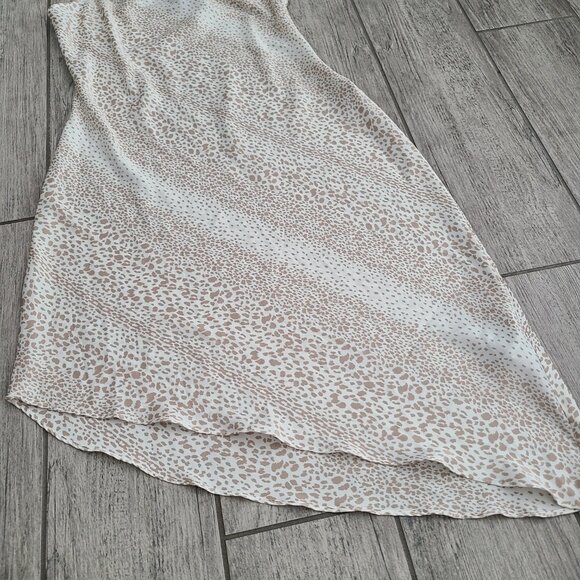Forever 21 women's beige leopard print slip dress size medium - Picture 8 of 14